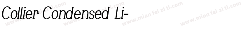 Collier Condensed Li字体转换
